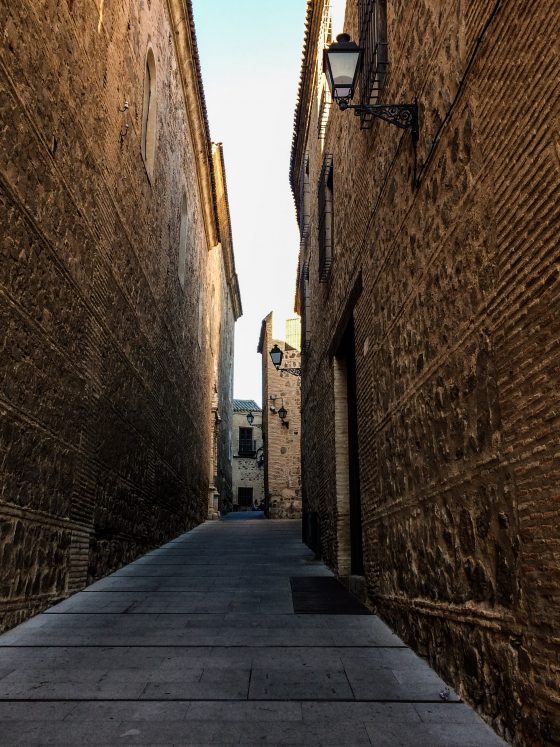 Old town streets in Toledo, Spain. Dawn Page / CoastsideSlacking